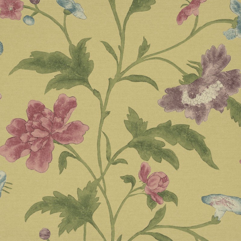 Обои Little Greene Archive Trails China Rose - Emerald Lustre 0275CHEMERA Обои Little Greene Archive Trails China Rose - Emerald Lustre 0275CHEMERA